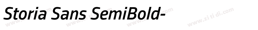 Storia Sans SemiBold字体转换